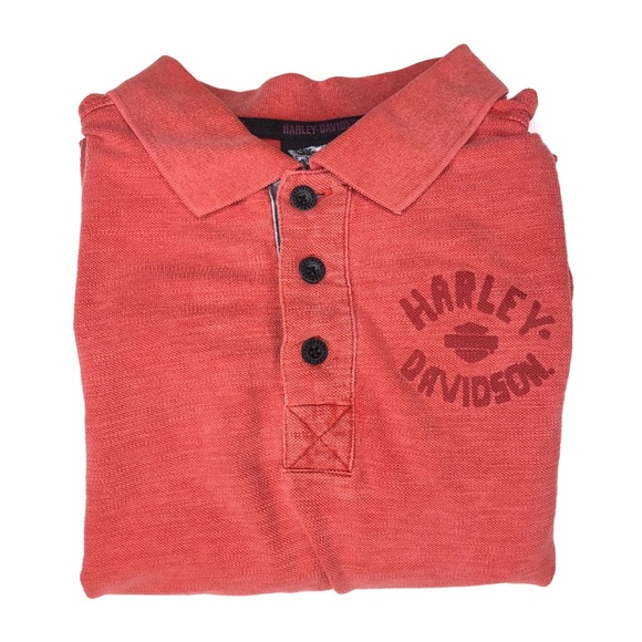 Harley Davidson Short Sleeve Skull Logo Polo - Picture 8 of 8